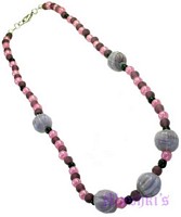 Glass Bead Necklace - click here for large view